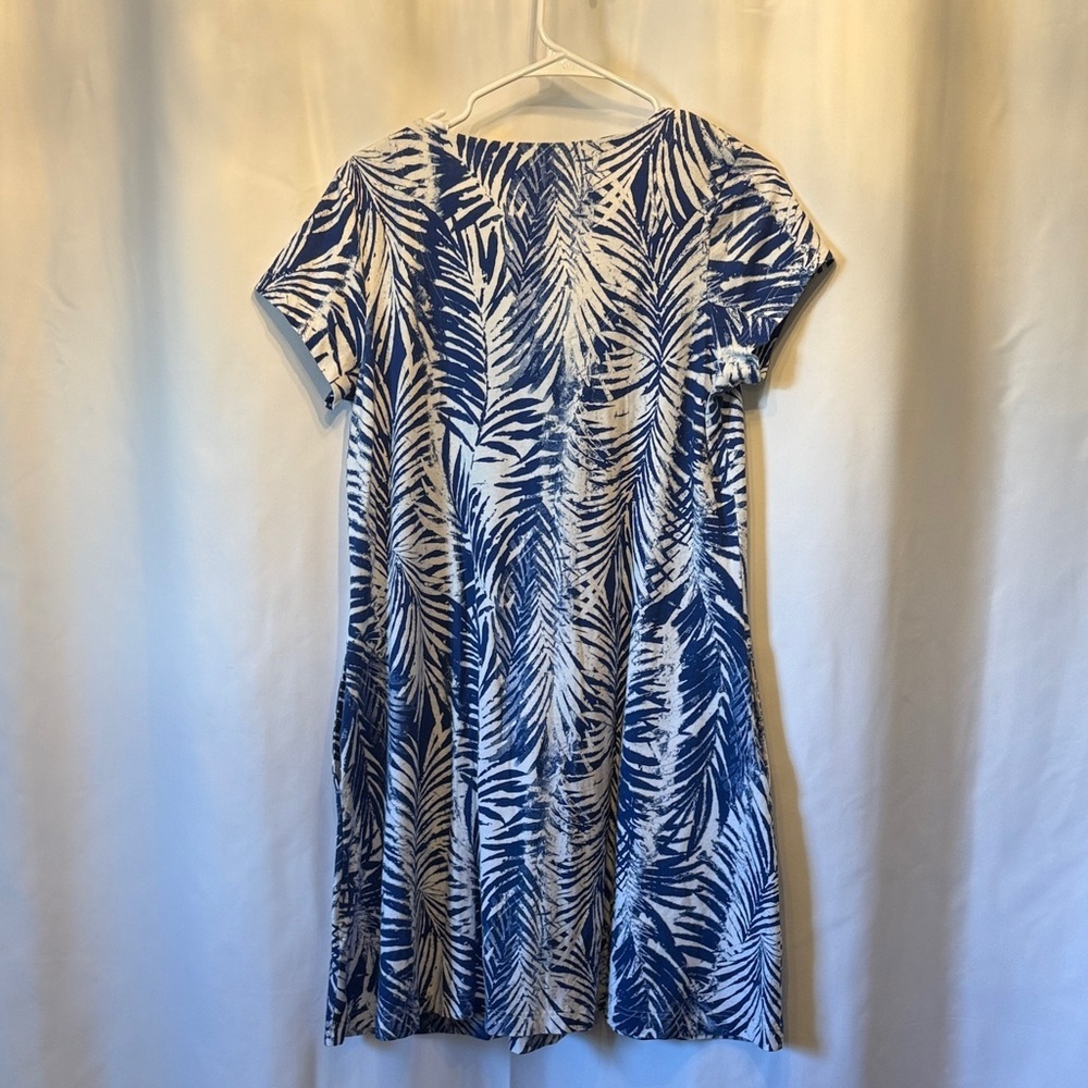 Go Softly Blue and White Dress - Picture 11 of 14